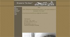 Desktop Screenshot of brasseriedegeer.be