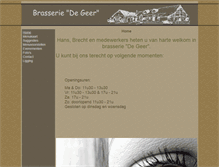 Tablet Screenshot of brasseriedegeer.be